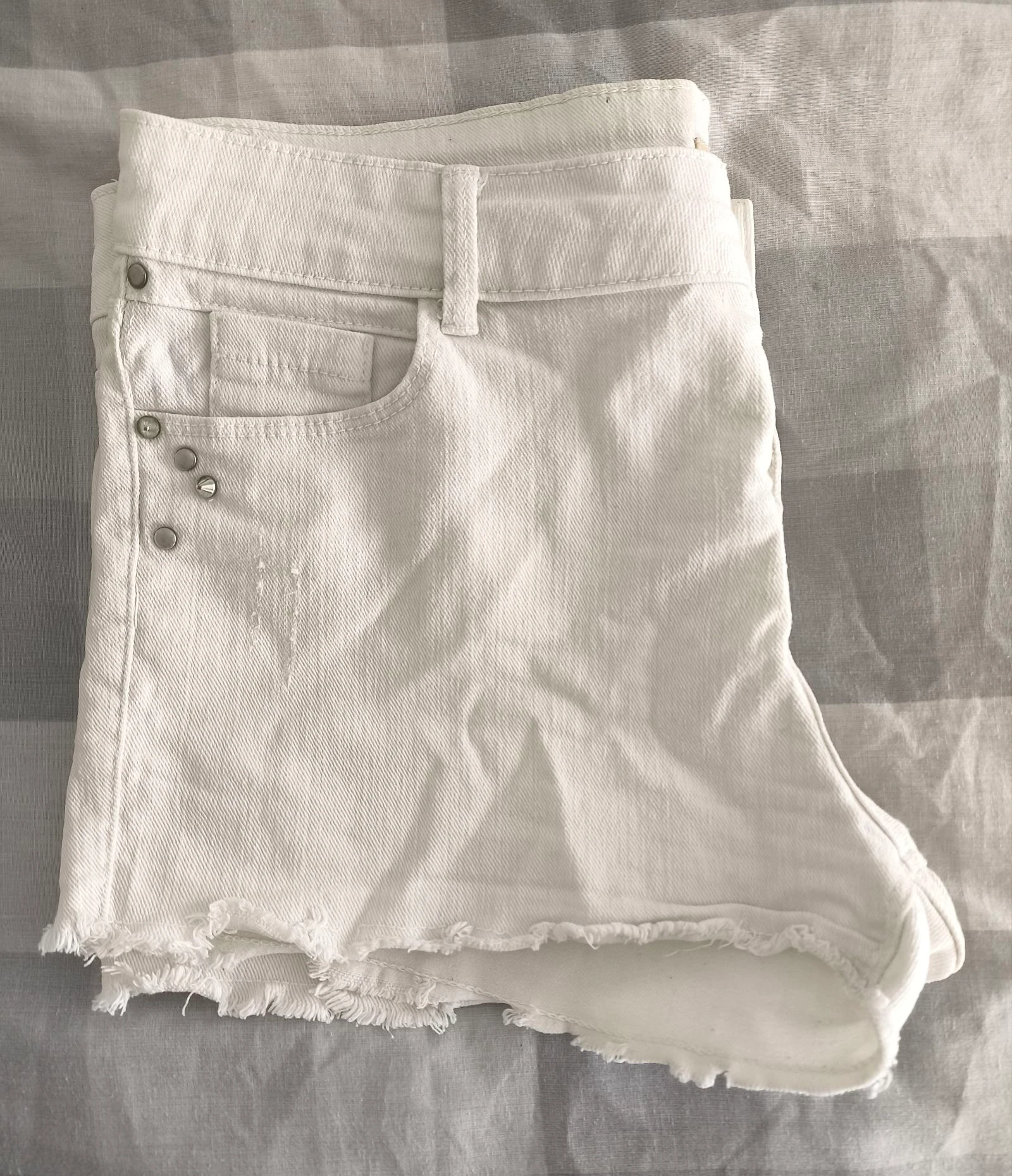 Shorts vaqueros blancos 